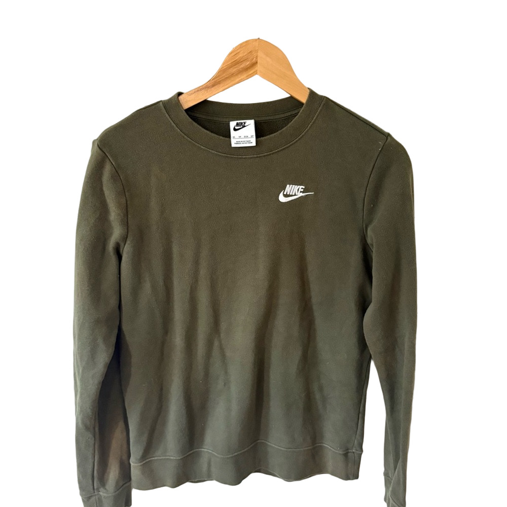 Nike Men's Olive Green Crewneck Sweatshirt